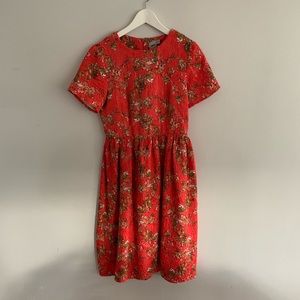Asos quilted floral dress